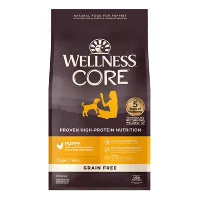 Wellness Core+ High Protein Kibble + Savory Freeze-Dried Pieces - Beef & Barley, Wholesome Grains