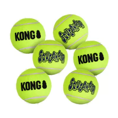 KONG® AirDog® Tennis Ball Set Squeaker Dog Toy - 6 Pack