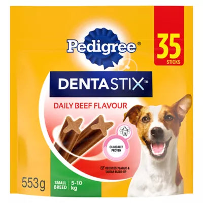 Pedigree Dentastix Oral Care Beef Flavour Adult Dog Treats For Small Breeds Reduces Plaque & Tartar Pedigree