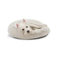 Top Paw® Faux Fur Grey Snuggler Cave Medium Dog Bed 22Lx22W