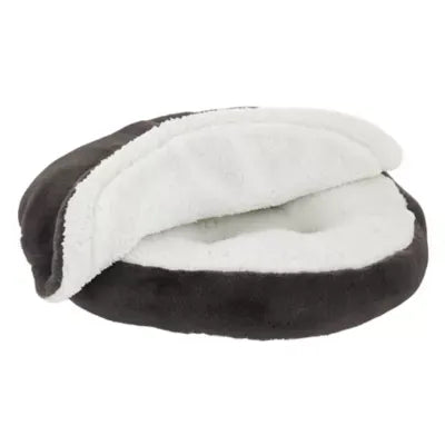 Top Paw® Brown Fur Snuggler Medium Dog Bed 22Lx22W