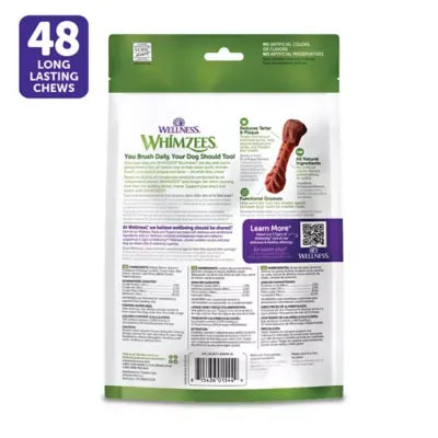 WHIMZEES Brushzees Extra Small Dental Dog Treat - Natural, Grain Free