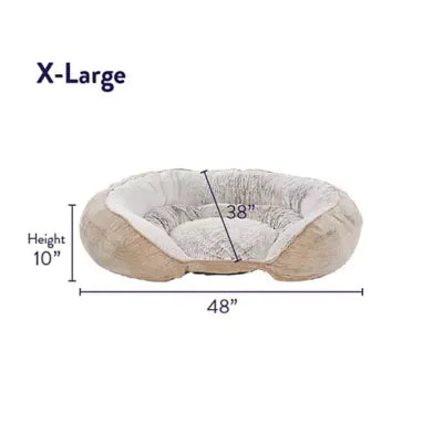 Top Paw® Orthopedic Premium Support Tan Oval Lounger Dog Bed, Large, Extra Large, 30Lx38W, 38Lx48W