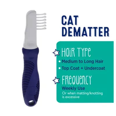 Whisker City® Dematting Undercoat Pet Rake Grooming Tool
