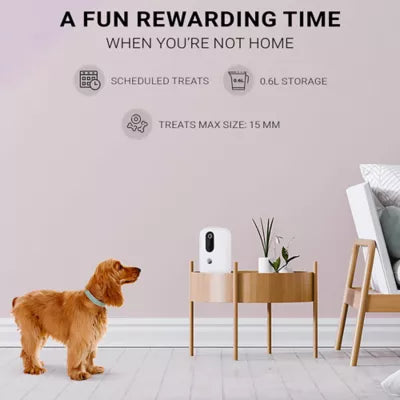 Instachew Purechew Dog and Cat Automatic Treat Dispenser and Motion Sensor Monitoring Camera