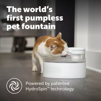 PetSafe® Outlast Pumpless Hydropspin Water Fountain 90 oz - Water Filter Included