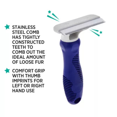 Whisker City® Short to Medium Hair & Undercoat Deshedding Tool Cat Brush