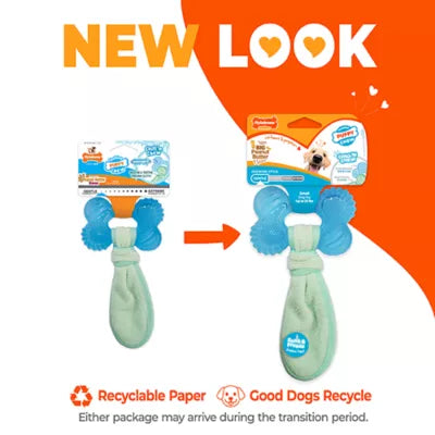 Nylabone® Puppy Teething Freezer Chew Dog Toy, Peanut Butter Flavor