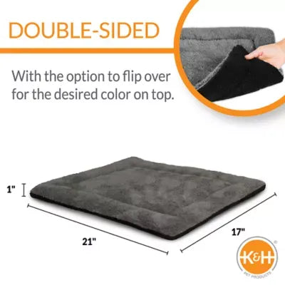 K&H Pet Products Self-Warming Grey Small Pet Pad 21Lx17W
