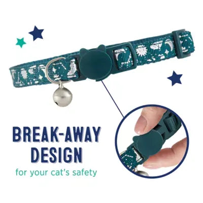 Whisker City® Astrology Cat Collar, Blue Kitten & Cat Collar, Break-Away Cat Collar, Adjustable