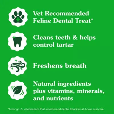 Greenies Feline Oven Roasted Dental Adult Cat Treats - Chicken