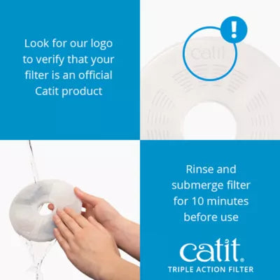 Catit® Flower Cat Triple Action Drinking Fountain Filters - 2 Pack
