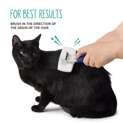 Whisker City® Self-Cleaning Soft Bristle Slicker Grooming Pet Brush