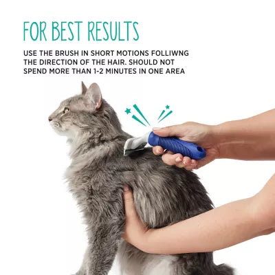 Whisker City® Short to Medium Hair & Undercoat Deshedding Tool Cat Brush