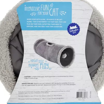 Whisker City® Cozy Pop-Open Play Tunnel Cat Toy