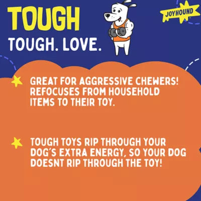 Joyhound® Rip Roarin' Tough® Pizza Plush Squeaker Dog Toy