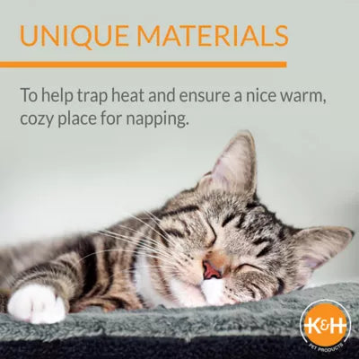 K&H Pet Products Self-Warming Grey Small Pet Pad 21Lx17W