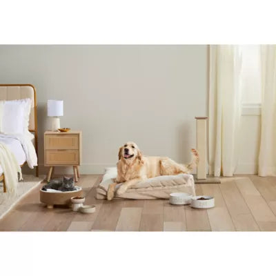 Whisker City® Sherpa Scratch and Sleep Elevated Cat Bed 15.5Lx15.5W