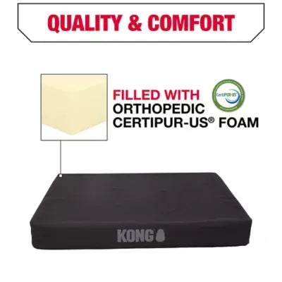 KONG® Orthopedic Durable Dog Bed with Water-Resistant Cover, Multiple Colors, 38L x 30W