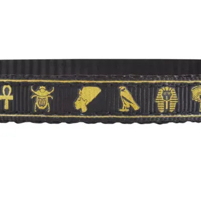 Whisker City® Black & Gold Cat Collar, Easy Release Cat Collar, Breakaway Collar, Kitten