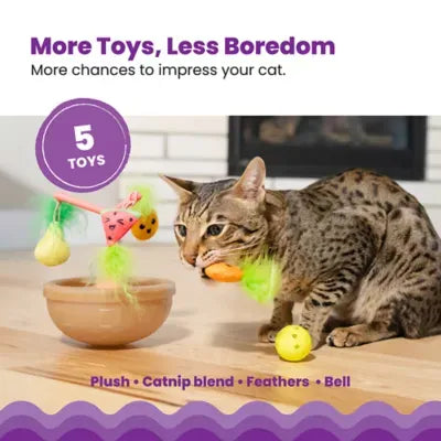 Catstages Hunt N Wobble Fruit Bowl Cat Toy
