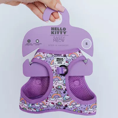 Sassy Meow Hello Kitty® Purple Neoprene Step-In Cat Harness
