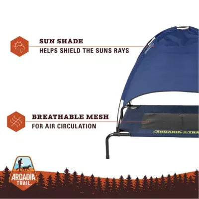 Arcadia Trail® Sun Shade Elevated Dog Cot