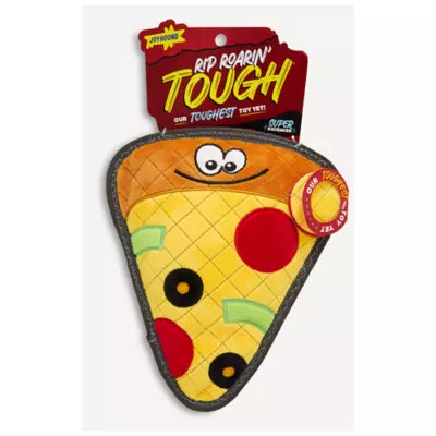 Joyhound® Rip Roarin' Tough® Pizza Plush Squeaker Dog Toy