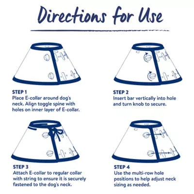 Dog MX Plastic E-Collar Dog Cone, Post-Surgery and Hot Spot Recovery Collar, Clear, Multiple Sizes