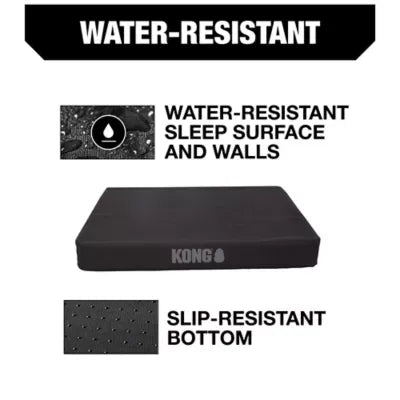 KONG® Orthopedic Durable Dog Bed with Water-Resistant Cover, Multiple Colors, 38L x 30W