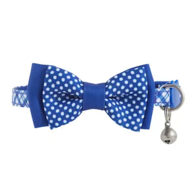 Whisker City® Blue Plaid Cat Collar, Easy Release Cat Collar, Breakway Collar, Kitten, Blue