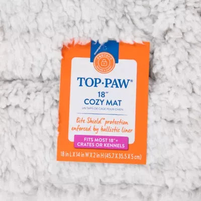 Top Paw® Cozy Plush Crate Mat