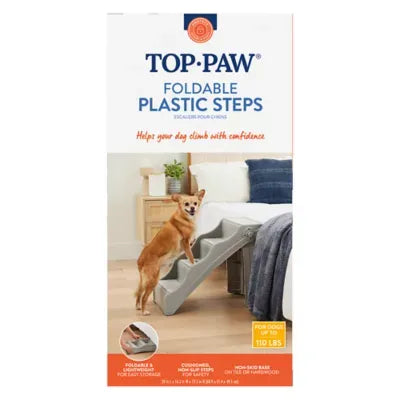 Top Paw® 4-Step Foldable Plastic Steps