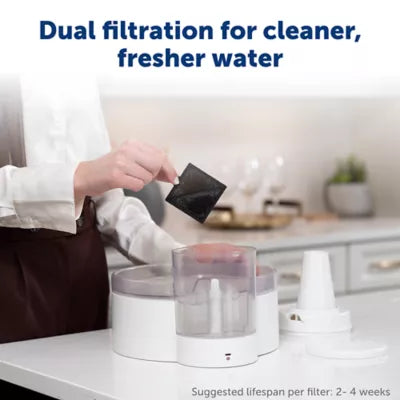 PetSafe® Outlast Pumpless Hydropspin Water Fountain 90 oz - Water Filter Included