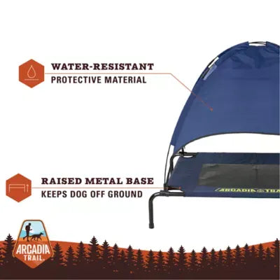 Arcadia Trail® Sun Shade Elevated Dog Cot