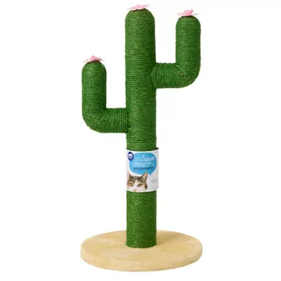 Whisker City® 26-in Green Cactus Sisal Cat Scratching Post