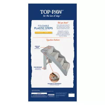 Top Paw® 4-Step Foldable Plastic Steps