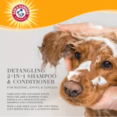 Arm & Hammer ™ Ultra Fresh 2-in-1 Detangling Dog Shampoo - Cucumber/Prickly Pear 16 oz