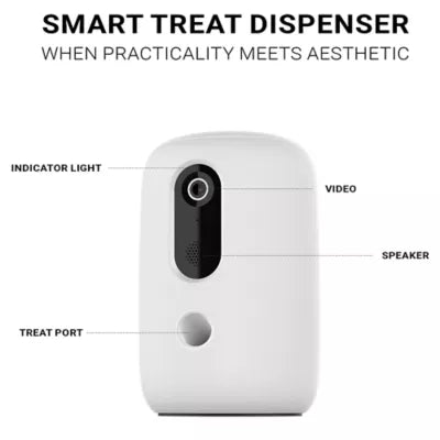 Instachew Purechew Dog and Cat Automatic Treat Dispenser and Motion Sensor Monitoring Camera