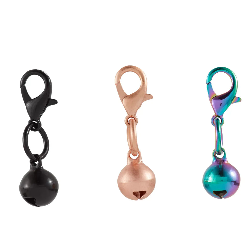 Whisker City® Cat Collar Bells, Cat Collar Accessories, Multiple Colors, Set of 3