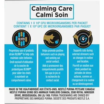 Purina Pro Plan Veterinary Supplements Calming Care Powdered Cat Calming Probiotic, 30 g