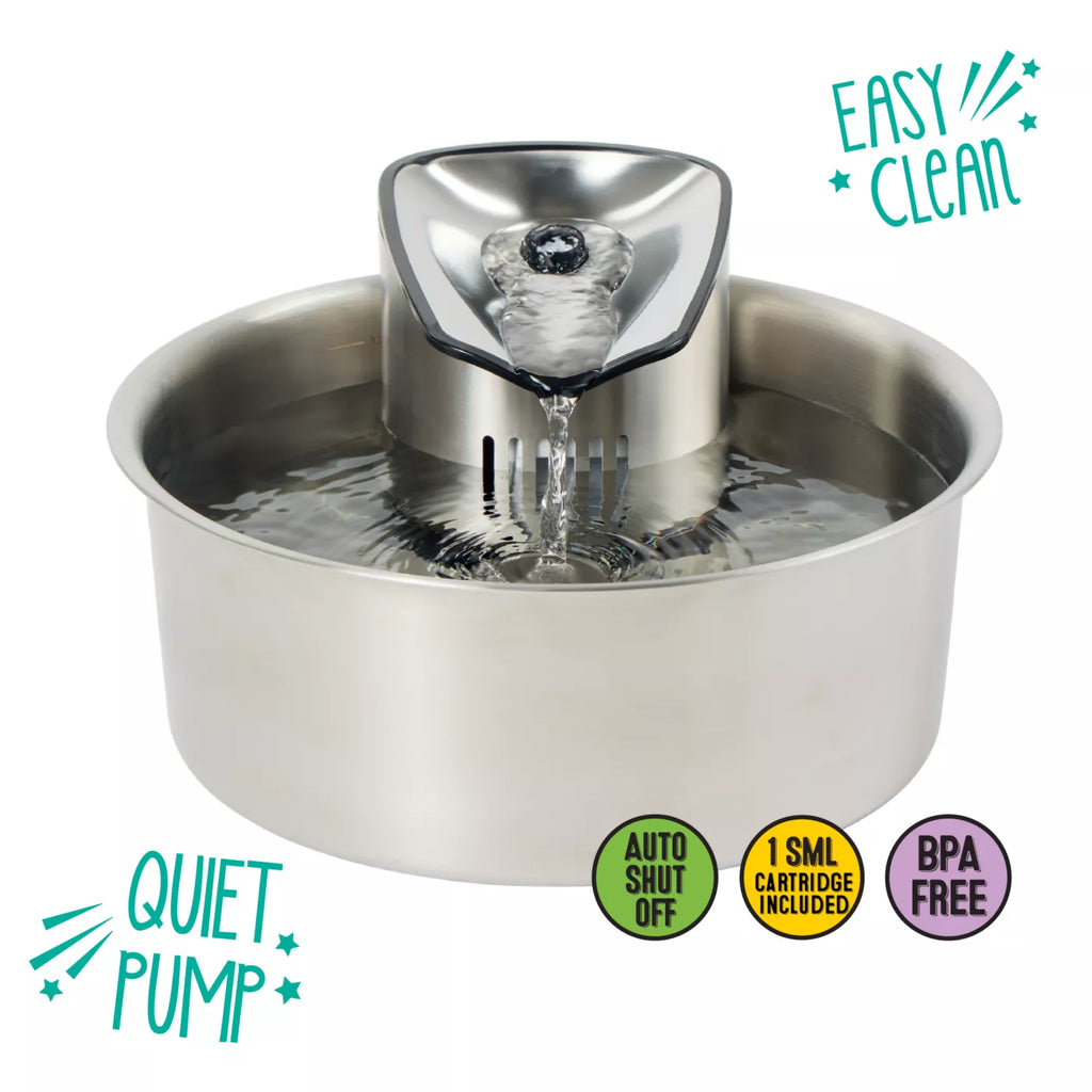 Whisker City® Stainless Steel Fountain