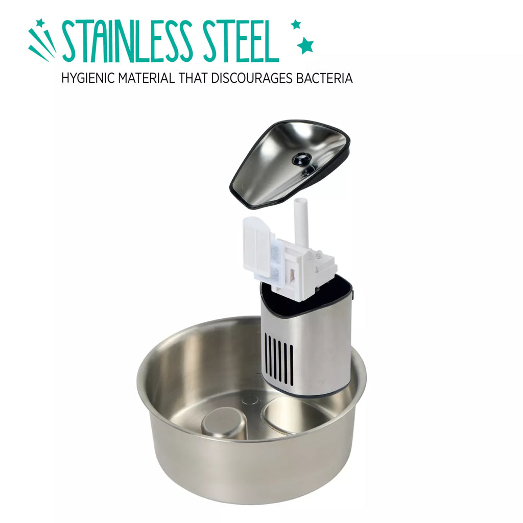 Whisker City® Stainless Steel Fountain