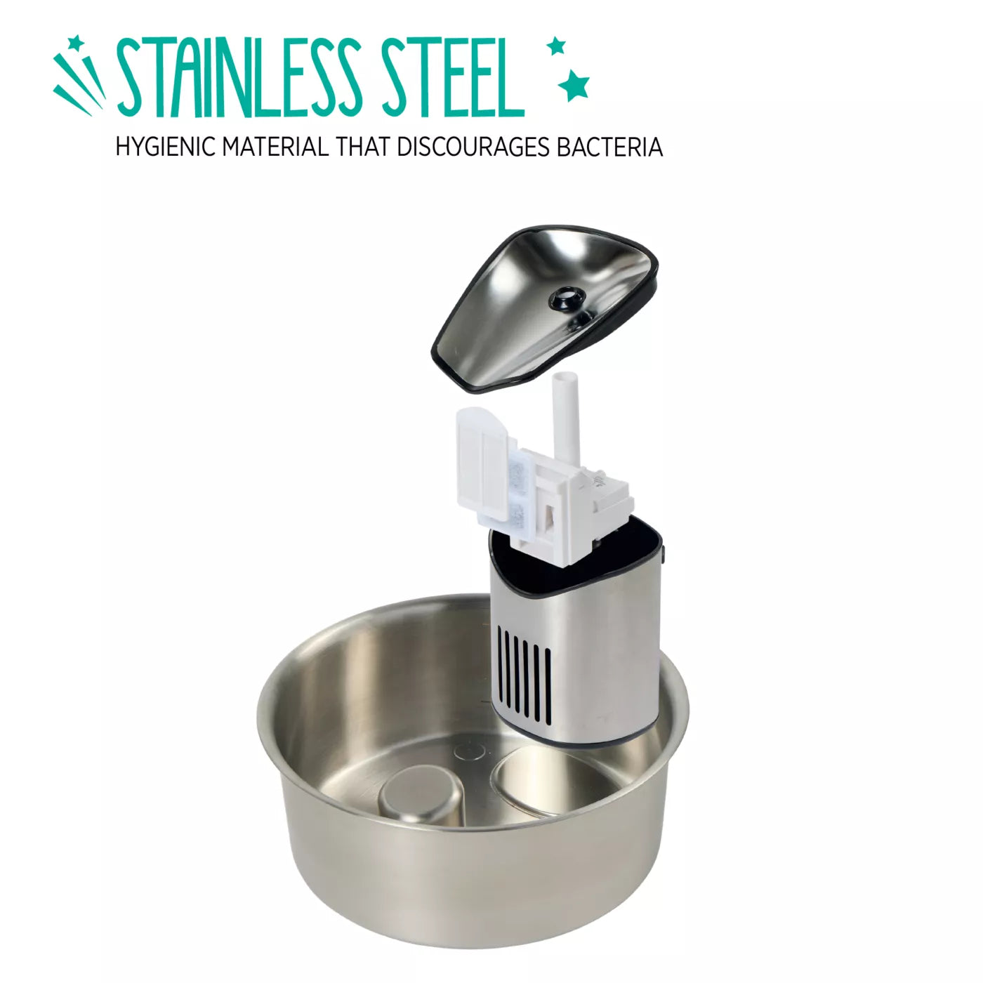 Whisker City® Stainless Steel Fountain