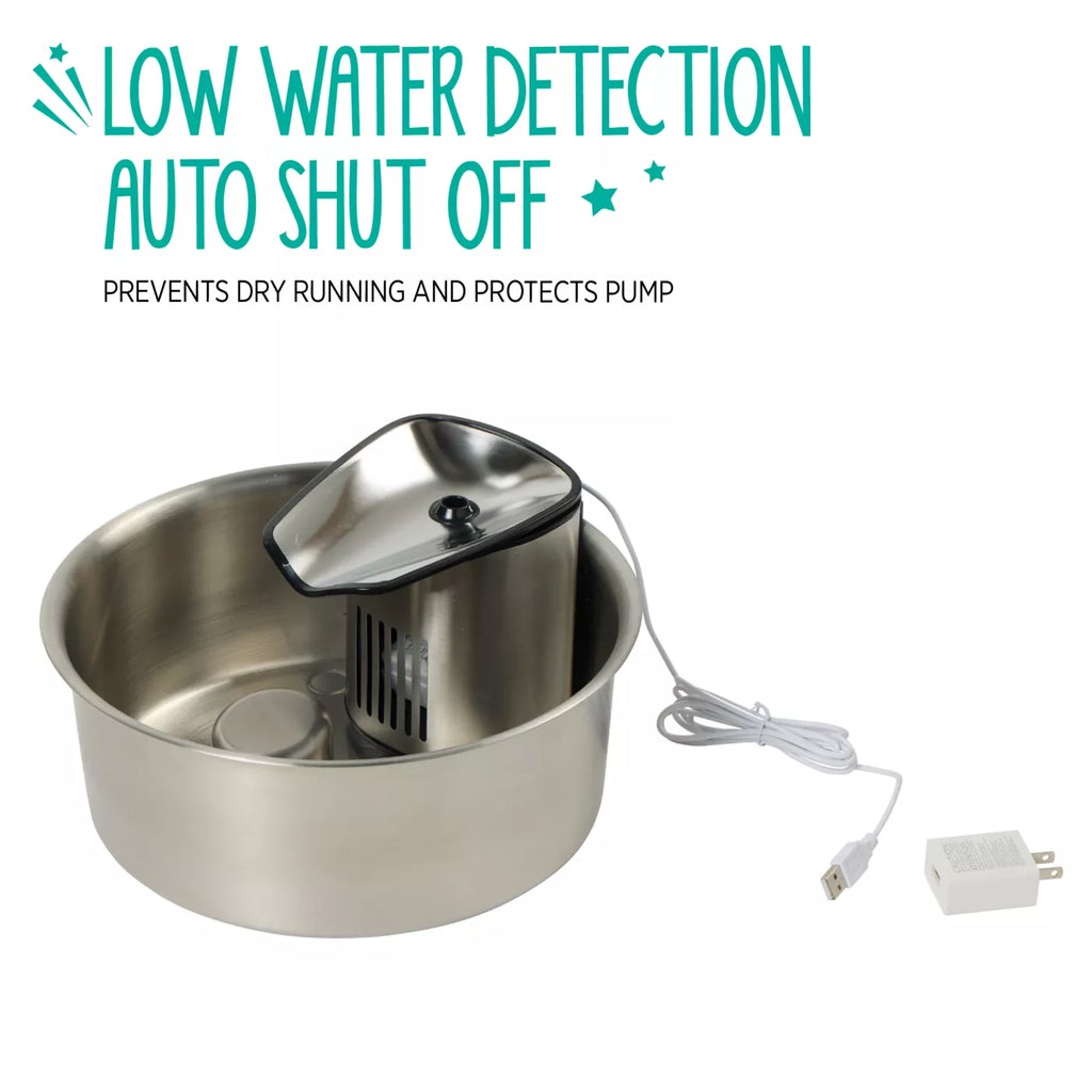 Whisker City® Stainless Steel Fountain