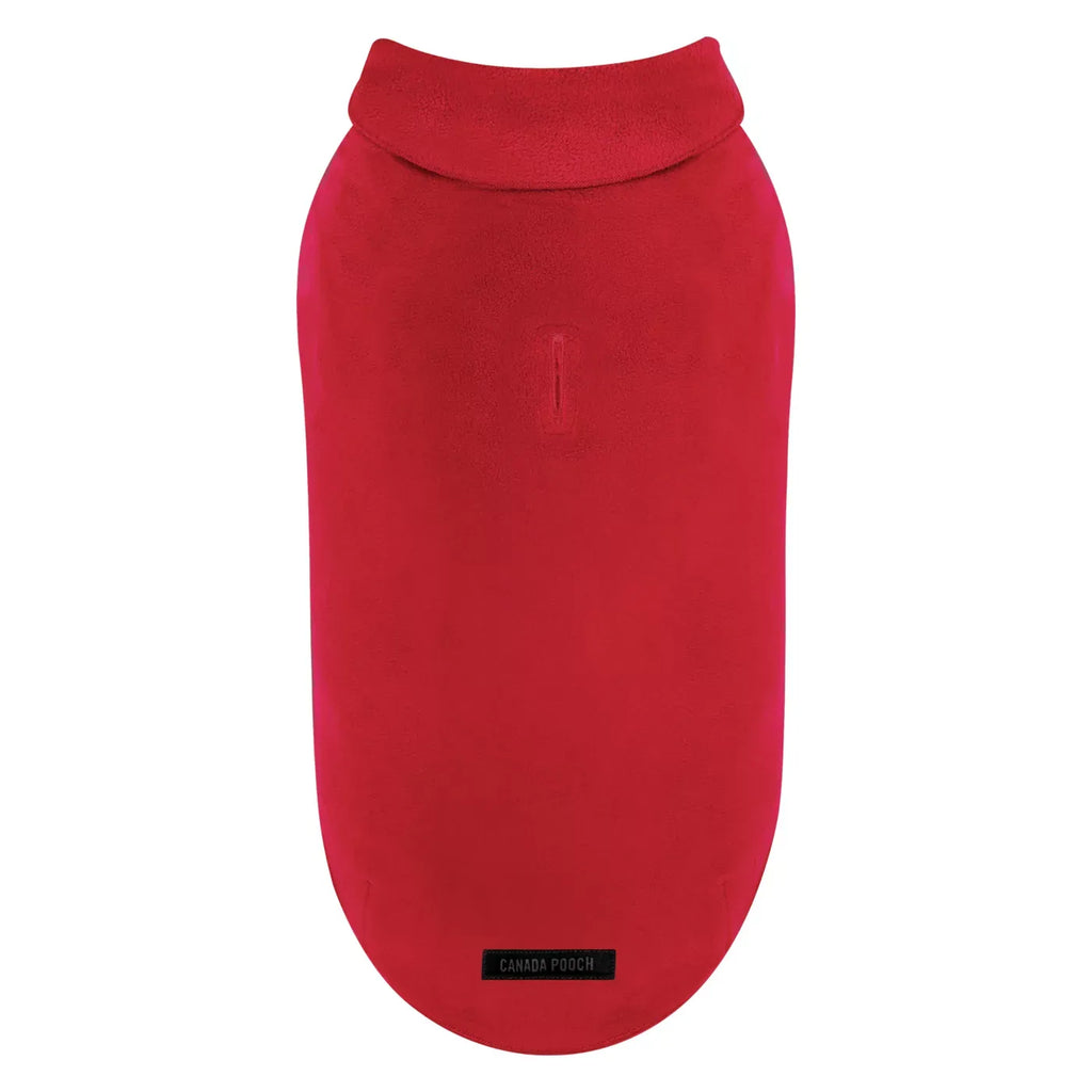 Canada Pooch Easy On Stretch Dog Fleece - Red