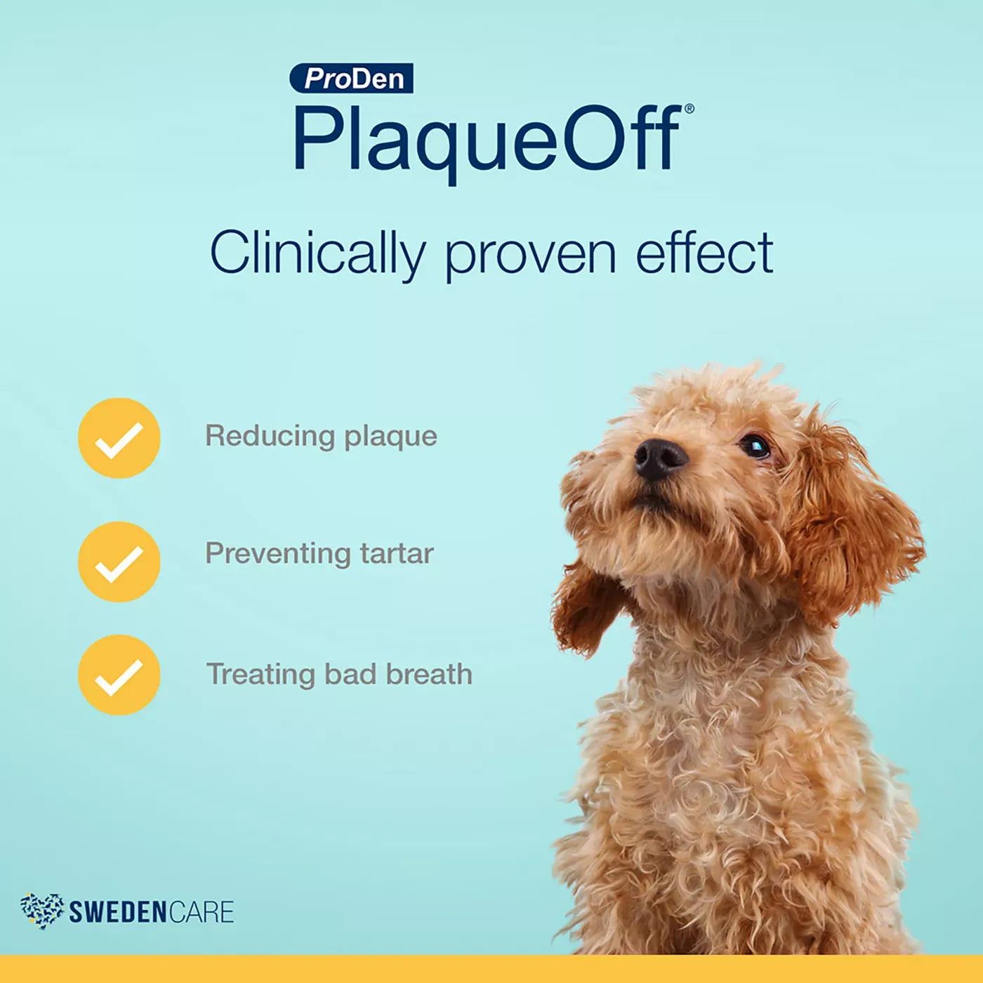 ProDen PlaqueOff Dog & Cat Dental Powder, Plaque & Tartar Remover, 125g jar
