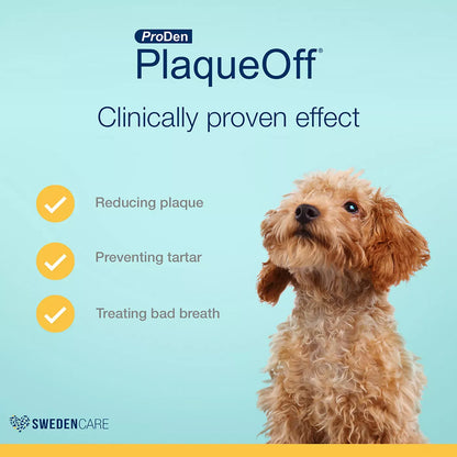 ProDen PlaqueOff Dog & Cat Dental Powder, Plaque & Tartar Remover, 125g jar