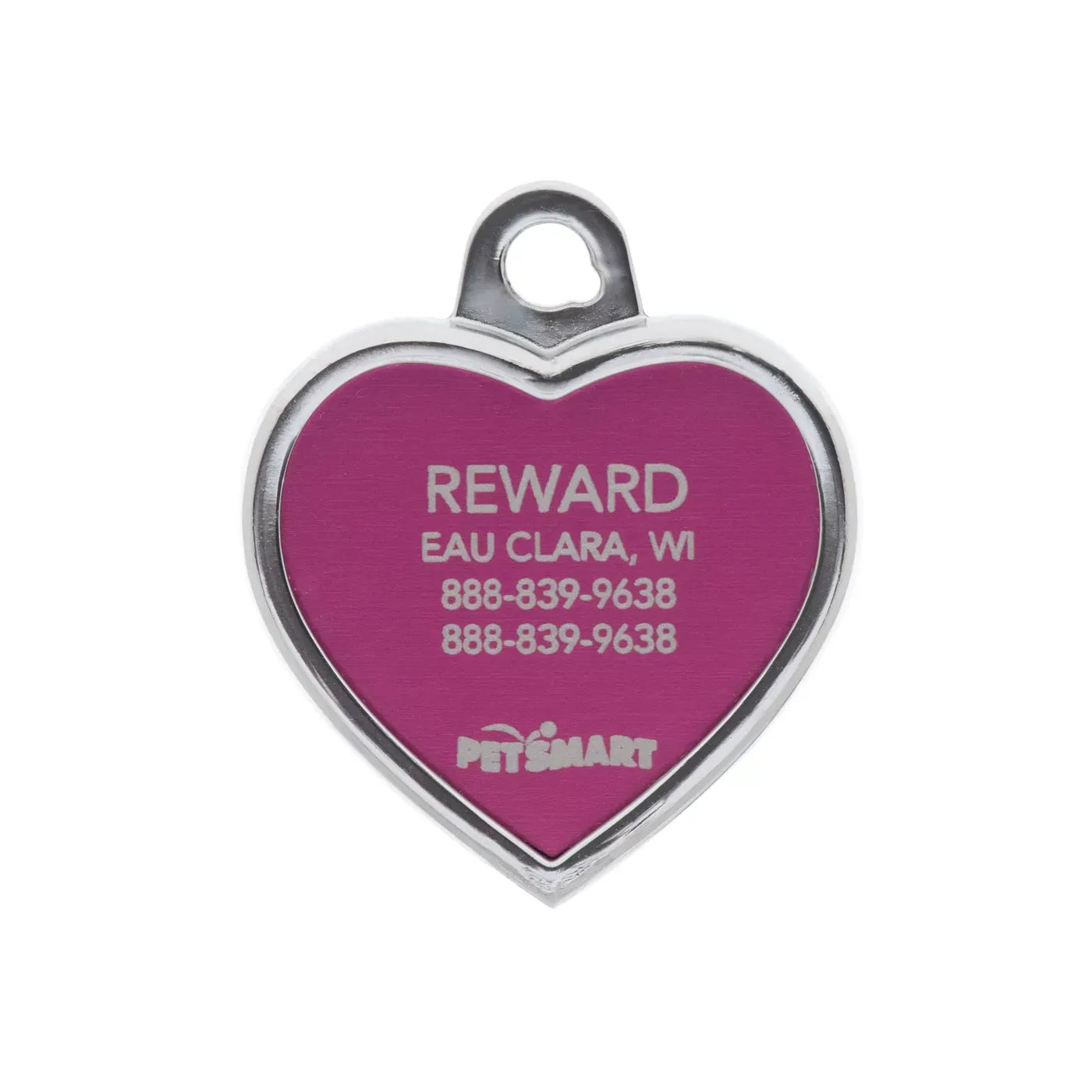 TagWorks® Heart Shaped Dog Tag, Cat Tag, Custom Pet Tag, Personalized Tag, Blingz Collection