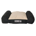 KONG® Durable Lounger Large Dog Bed, Water-Resistant, Grey & Black, 30L x 40W